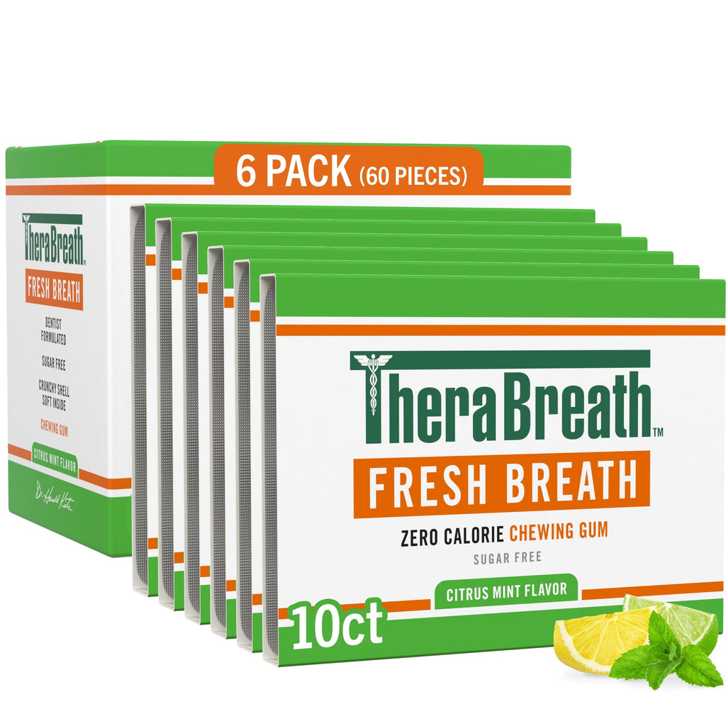 Fresh Breath Chewing Gum, Citrus Mint Flavor TR9y